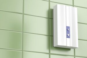 tankless-water-heater-on-tiled-wall